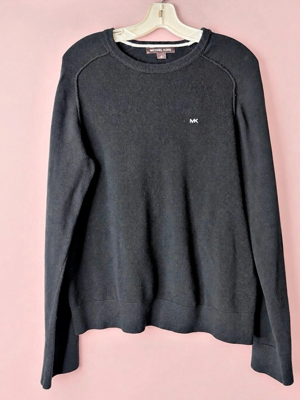 Michael Kors Crewneck Sweater in Black Size Medium